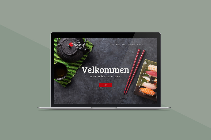 Nettside for Oppegård Sushi