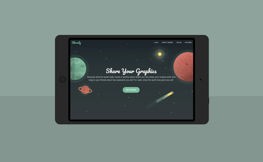 Nettsiden til Oppegård Sushi, vist på en macbook med grønn bakgrunn
